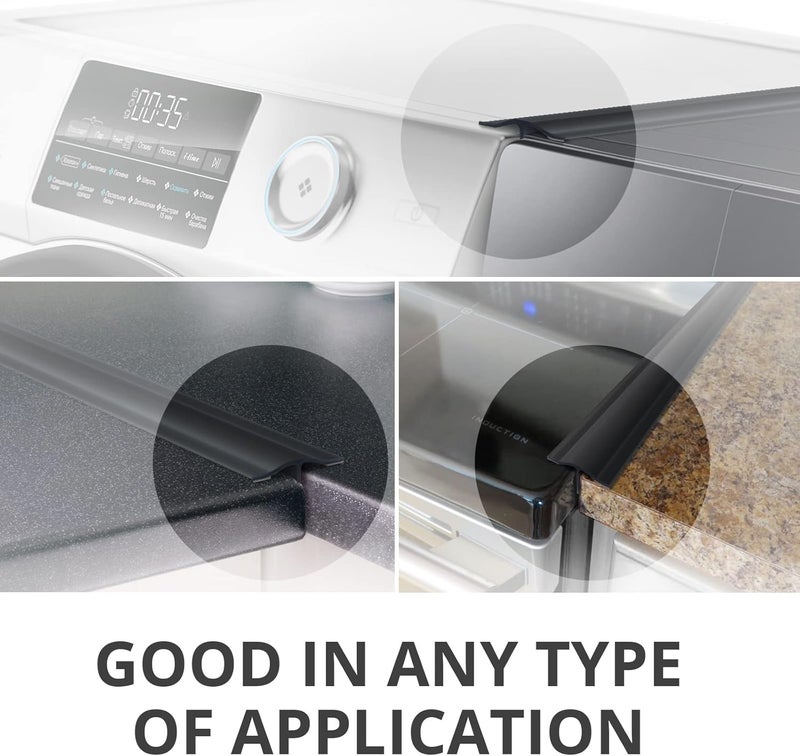 X-Protector Silicone Stove Gap Cover – 50” x 1" Guard Between Stove and Counter – Self-Adhesive Premium Counter Gap Filler – Heat Resistant Oven Counter Gap Protector – Silicone Stove Top Spill Guard - Image 5